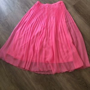 Chiffon pleated skirt
